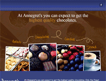 Tablet Screenshot of annegretschocolates.com